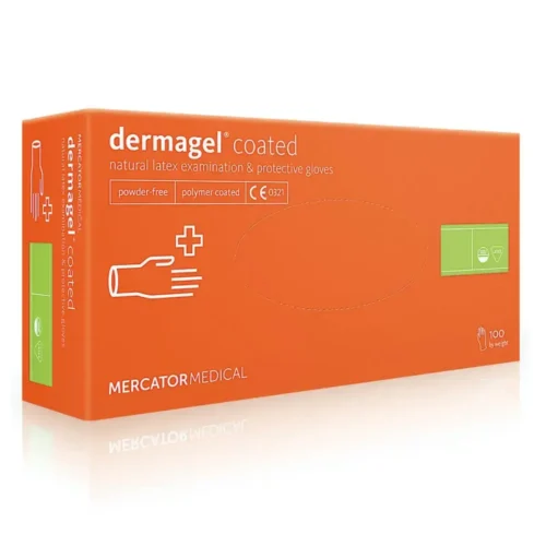 Рукавички латексні одноразові MERCATOR Medical Dermagel Coated