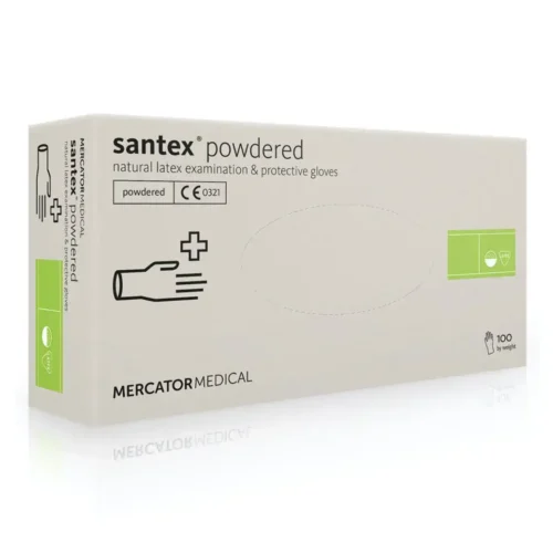 Рукавички латексні одноразові MERCATOR Medical Santex Powdered
