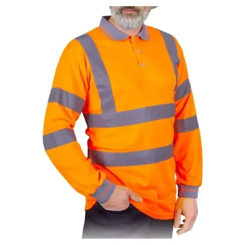 Футболка світловідбивна з довгим рукавом REIS POLO-FLUO P