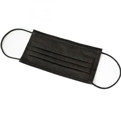 Маска тришарова FACE MASK BLACK (упаковка 50 штук)