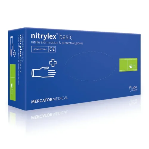 Рукавички нітрилові одноразові MERCATOR Medical Nitrylex Basic